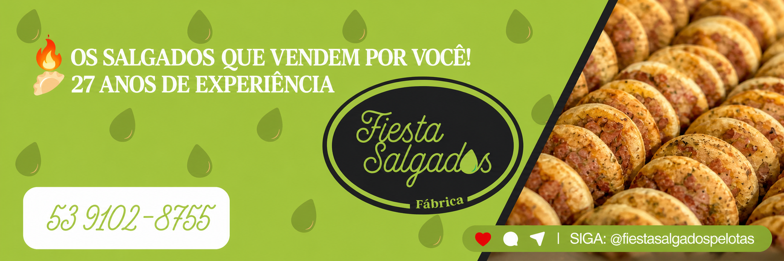 Publicidade da Fiesta Salgados