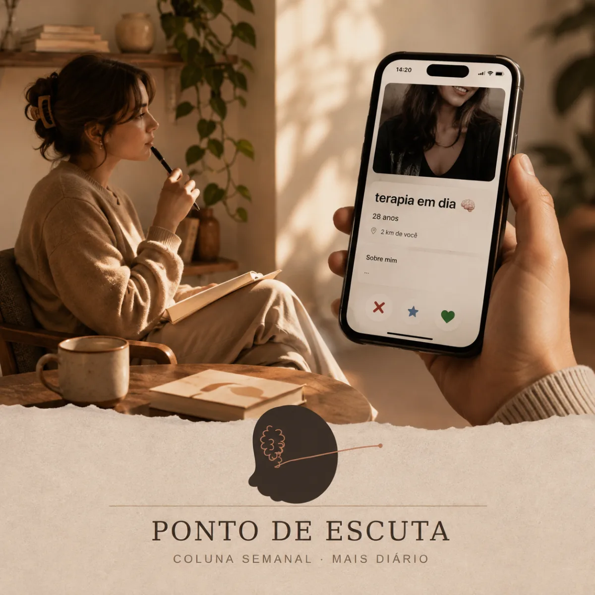 Terapia em dia: cuidado real ou credencial social?